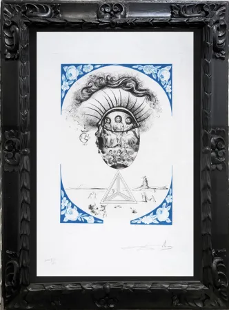 Gravure Dali - Sainte Trinité  Sainte Persistance de la mémoire