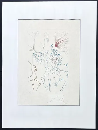 Gravure Dali - Salvador Dalí (1904–1989) - La gué du sang - Drypoint, etching on Japanese paper - 1975