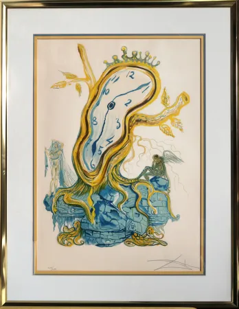 Lithografie Dali - Stillness of Time (Tree Clock)
