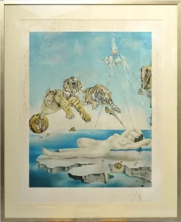 Lithografie Dali - Sueño causado por el vuelo de una abeja en torno a una granada un segundo antes de despertar