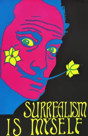 Zeefdruk Dali - Surrealism is Myself