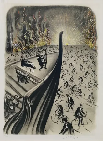 Lithografie Dali - SYMPHONY BICYCLETTE