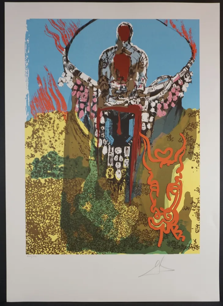 Lithografie Dali - The Bullfighter (Golden Calf)