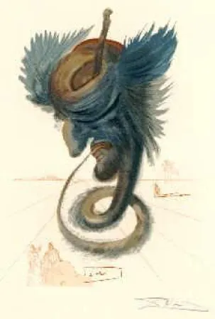 Lithografie Dali - The Divine Comedy - Hell - Chant 20