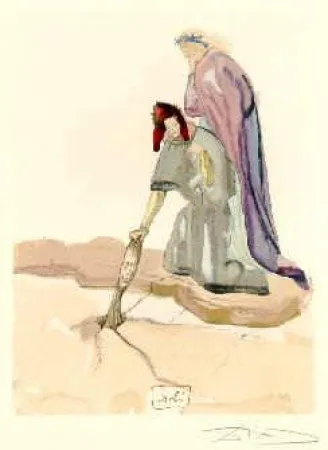 Lithografie Dali - The Divine Comedy - Hell - Chant 32