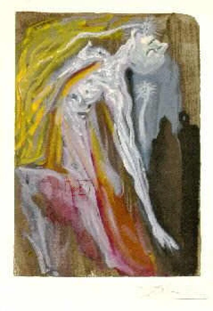 Lithografie Dali - The Divine Comedy - Hell - Chant 9