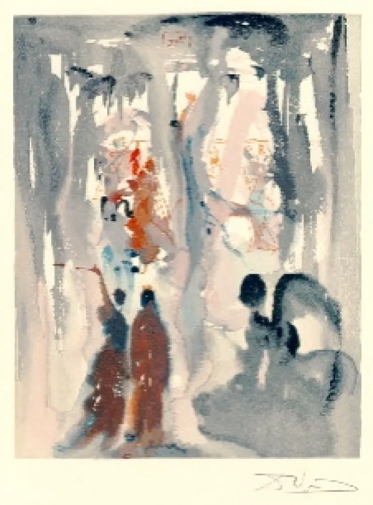 Lithografie Dali - The Divine Comedy - Paradise - Chant 13