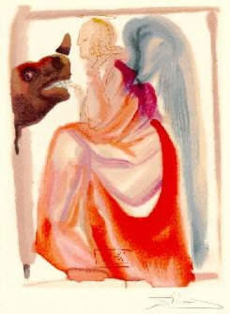 Lithografie Dali - The Divine Comedy - Paradise - Chant 6