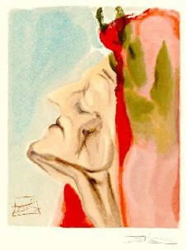 Lithografie Dali - The Divine Comedy - Paradise - Chant 7