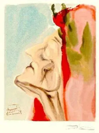 Lithografie Dali - The Divine Comedy - Paradise - Chant 7