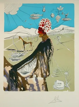 Lithografie Dali - The Earth Goddess (The Chef)