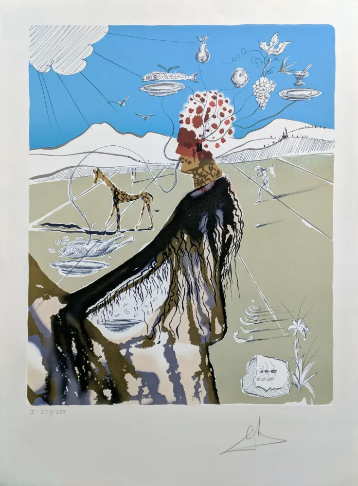 Lithografie Dali - THE EARTH GODDESS (THE CHEF)