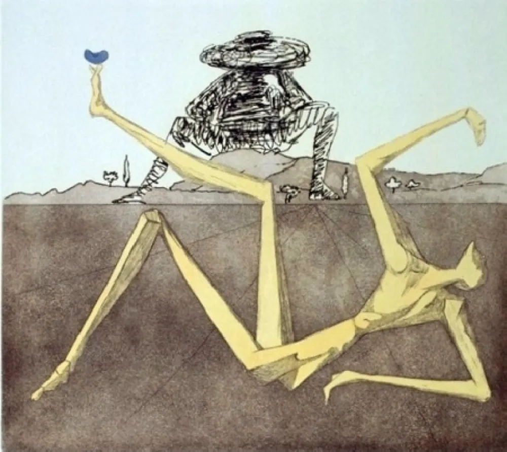 Ets En Aquatint Dali - The Heart Of Madness