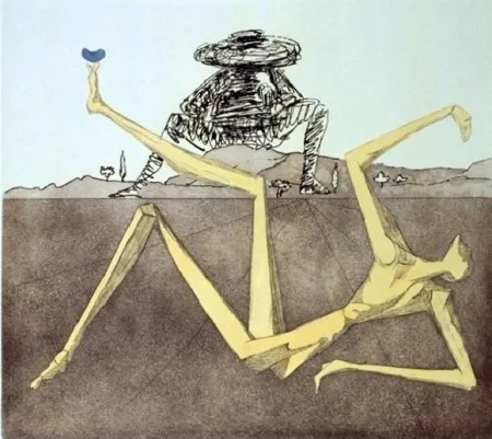 Ets En Aquatint Dali - The Heart Of Madness