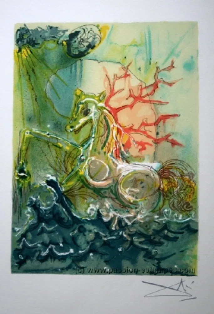 Lithografie Dali - The Horses of Dalí - 