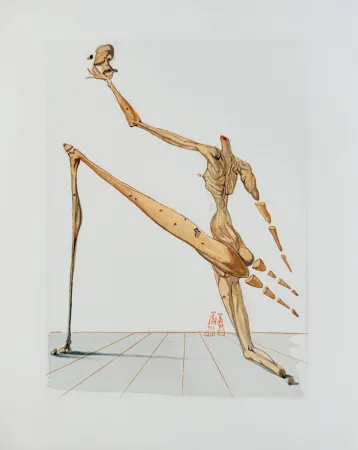 Houtsnede Dali - The Inferno, Canto 28 - Bertan de Horn