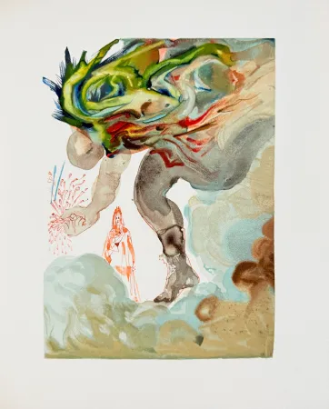 Houtsnede Dali - The Inferno, Canto 31 - Les Géants