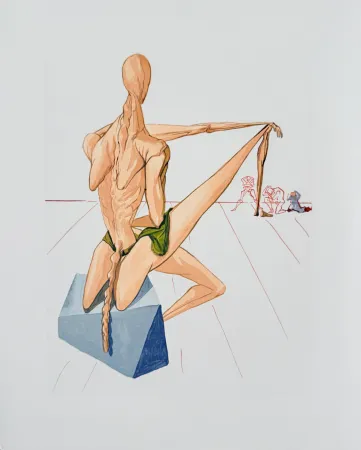 Houtsnede Dali - The Inferno, Canto 5 - Minos