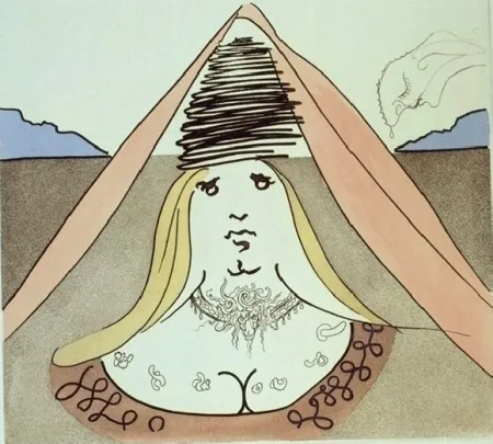 Ets En Aquatint Dali - The Lady Dulcinea
