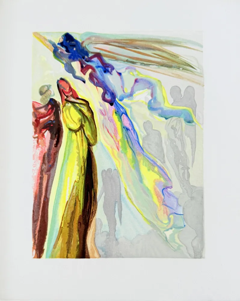 Houtsnede Dali - The Paradise, Canto 16 - The Ancestor's Apparition