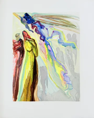 Houtsnede Dali - The Paradise, Canto 16 - The Ancestor's Apparition