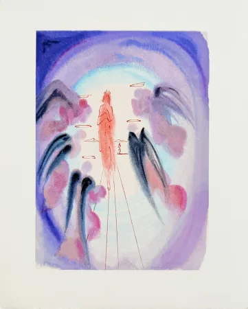 Houtsnede Dali - The Paradise, Canto 24 - The Joy of the Blessed