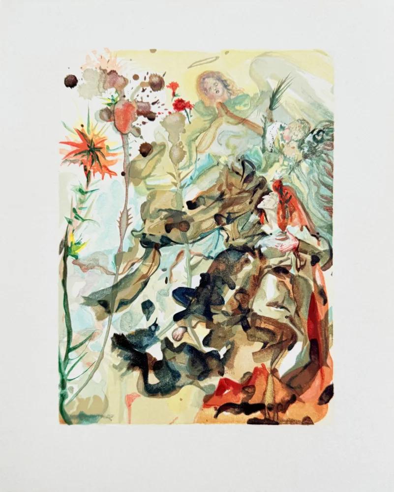 Houtsnede Dali - The Paradise, Canto 25 - St. James of Hope