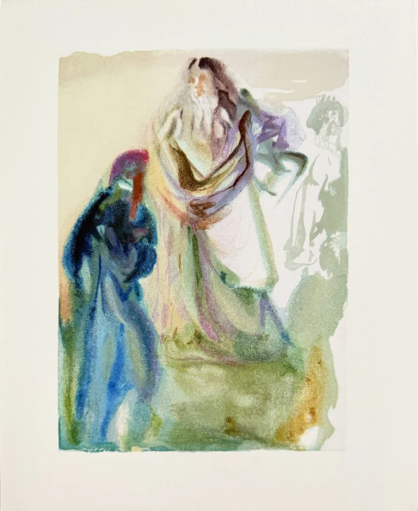 Houtsnede Dali - The Paradise, Canto 28 - The Movement Toward God