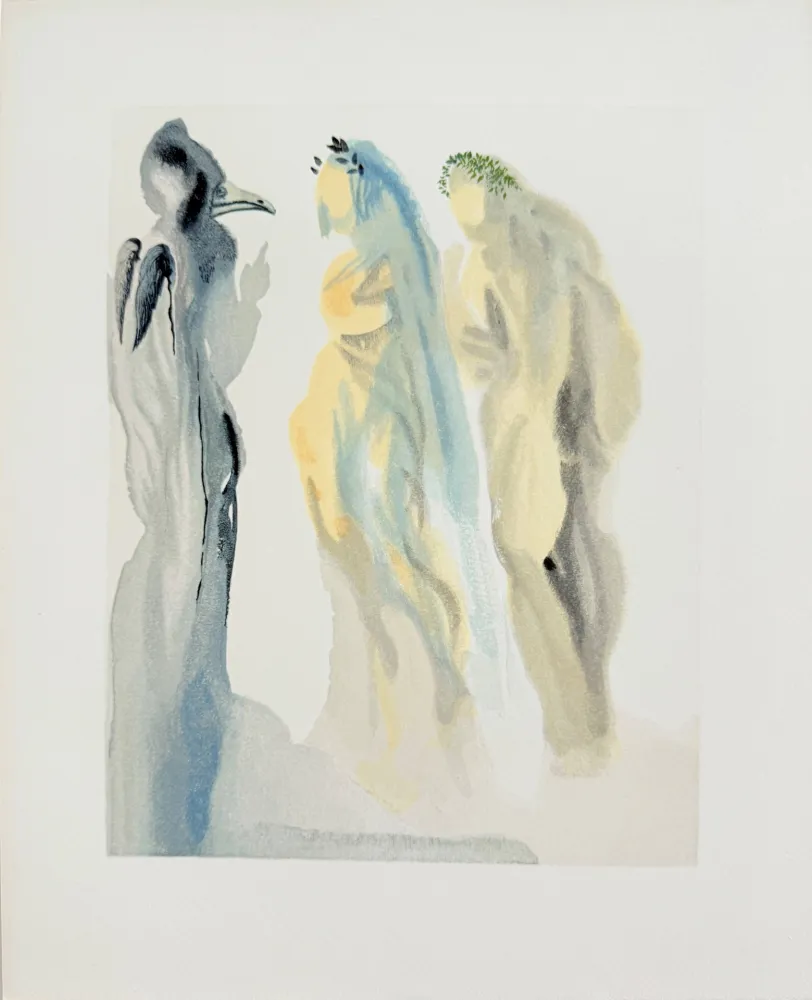 Houtsnede Dali - The Paradise, Canto 9 - The Sphere of Venus
