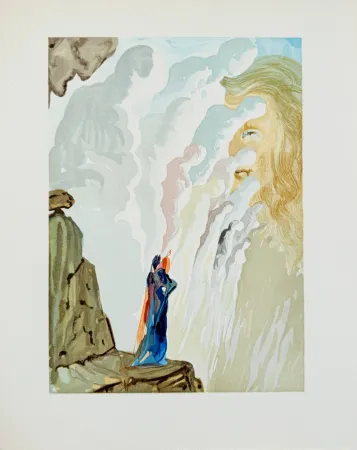 Houtsnede Dali - The Purgatory, Canto 12 - The Beauty of Sculptures