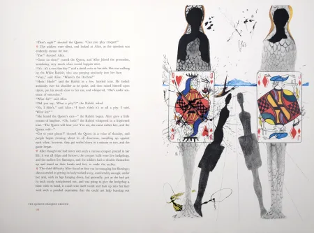 Heliogravure Dali - The Queen's Croquet Ground, Alice's Adventures in Wonderland, 1969