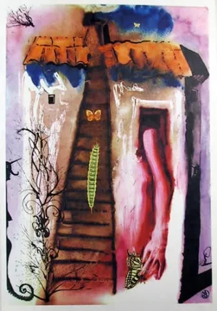 Lithografie Dali - The Rabbit Sends in a little bill