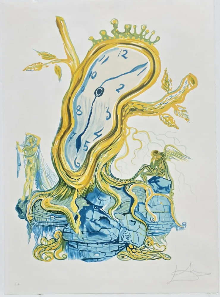 Lithografie Dali - Time Stillness of Time