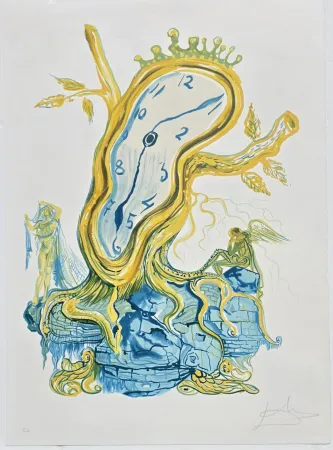Lithografie Dali - Time Stillness of Time