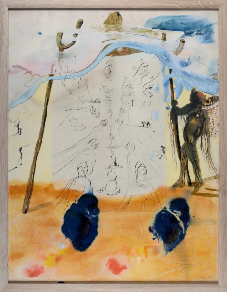 Lithografie Dali - Transmission des traditions, 1974