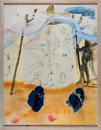 Lithografie Dali - Transmission des traditions, 1974