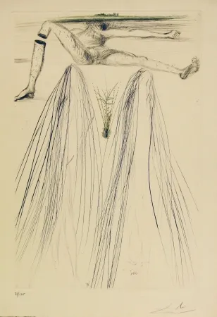 Ets En Aquatint Dali - Tristan et Iseult - The Giant Beliagog