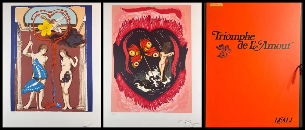 Lithografie Dali - Triumph of Love Suite with Original Portfolio Case