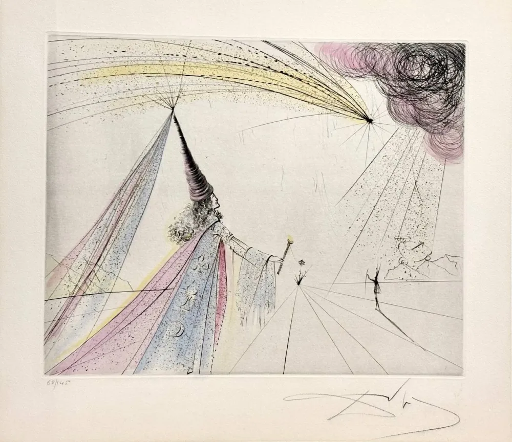 Ets Dali - Urania from Suite Les Muses 