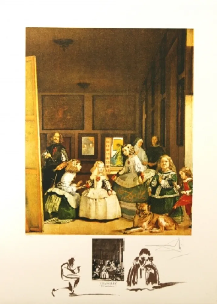 Lithografie Dali - 	Velasquez 