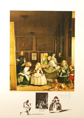 Lithografie Dali - 	Velasquez 