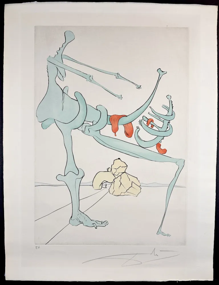 Gravure Dali - Visions de Quevedo Mother and Child