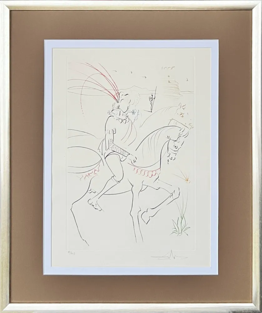 Droge Naald Dali - Viviane and Lancelot on the Lake