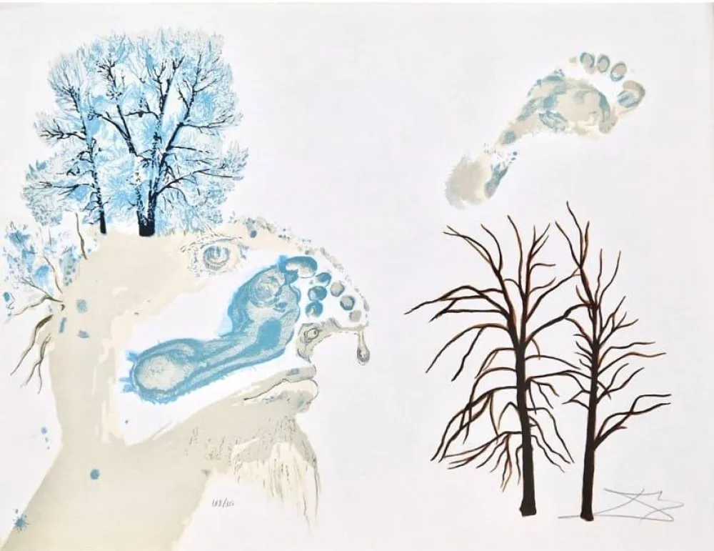 Lithografie Dali - Winter