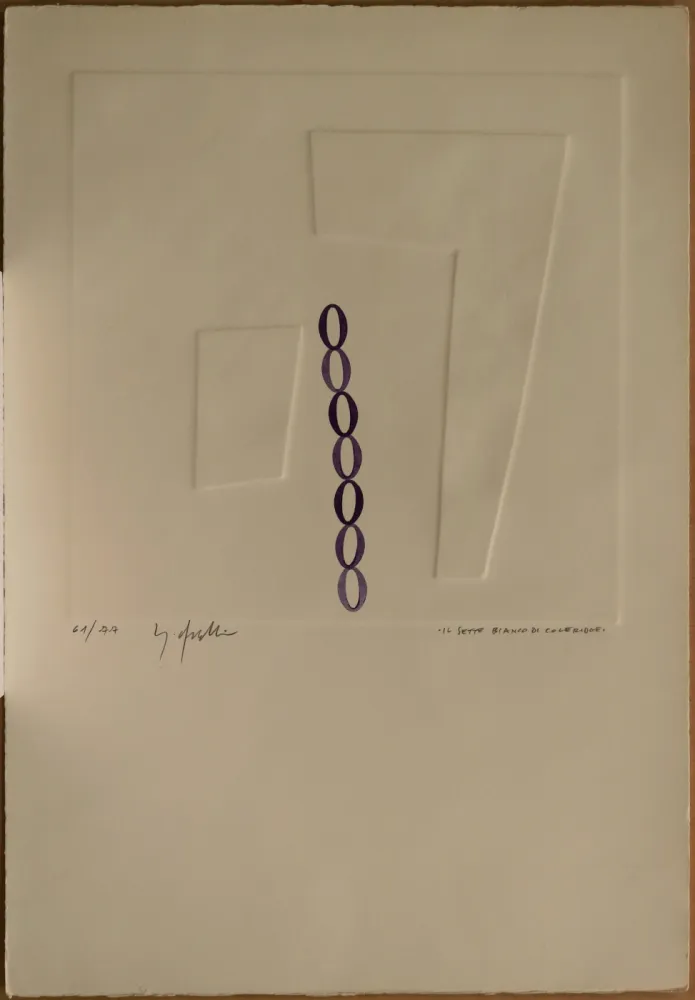 Reliëf Dangelo - Il 7 bianco di Coleridge