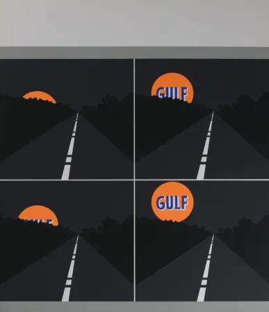 Zeefdruk D'arcangelo - Abstract composition, 1971