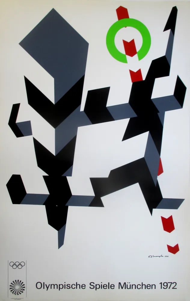 Zeefdruk D'arcangelo - OL 1972 - original colour silkscreen