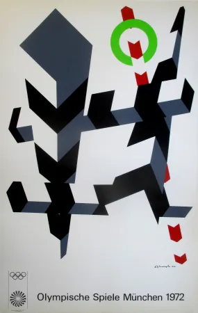 Zeefdruk D'arcangelo - OL 1972 - original colour silkscreen