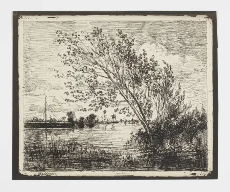 Geen Techniek Daubigny - Le bouquet d'aunes (The bunch of alders)