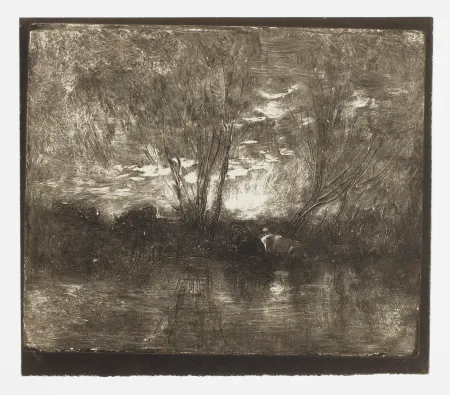 Geen Techniek Daubigny - Vaches à l’Abreuvoir (Cows at a Watering Place)